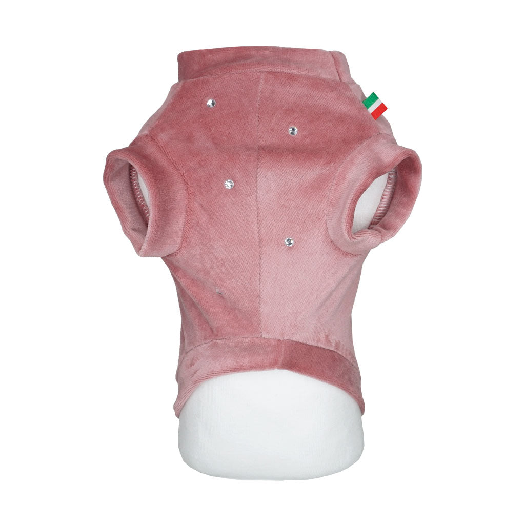 Felpa in Ciniglia Rosa Antico