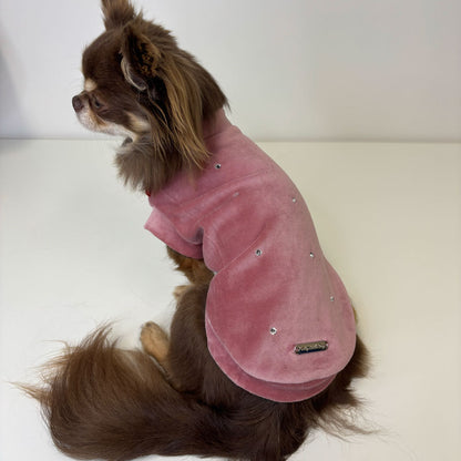 Felpa in Ciniglia Rosa Antico