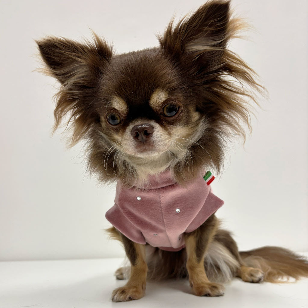 Felpa in Ciniglia Rosa Antico