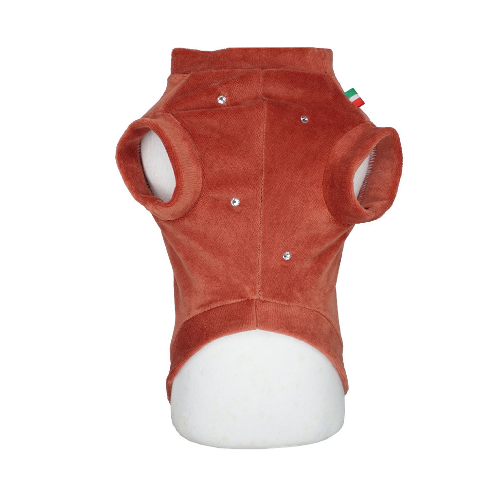 Felpa in Ciniglia Terracotta