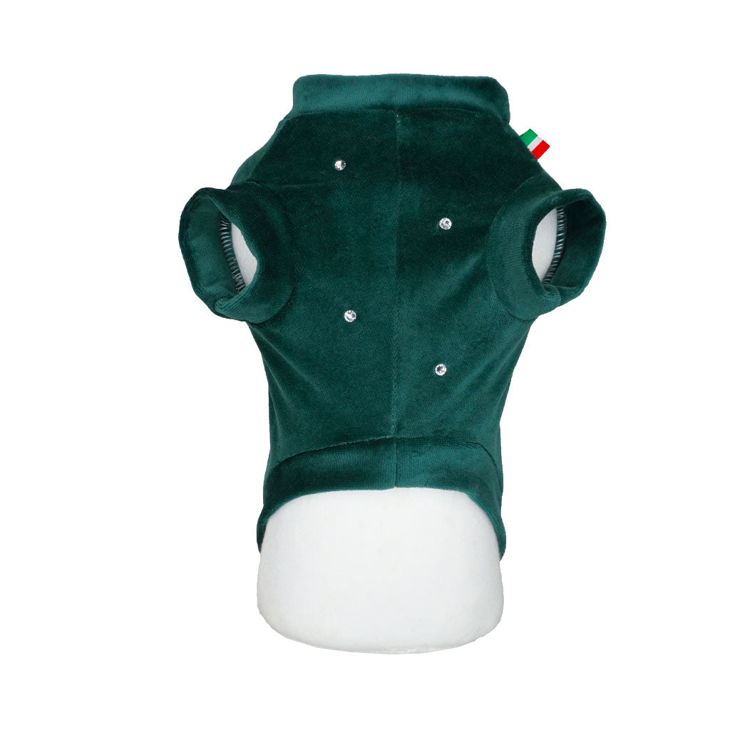 Felpa in Ciniglia Verde