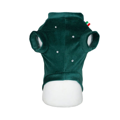 Felpa in Ciniglia Verde