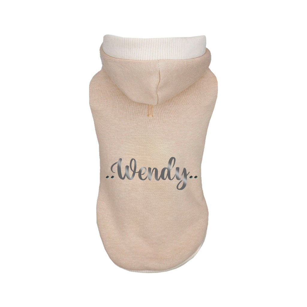 Felpa Beige con cappuccio personalizzata