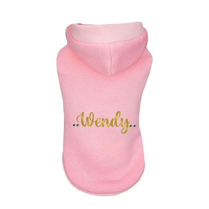 Felpa Rosa con cappuccio personalizzata