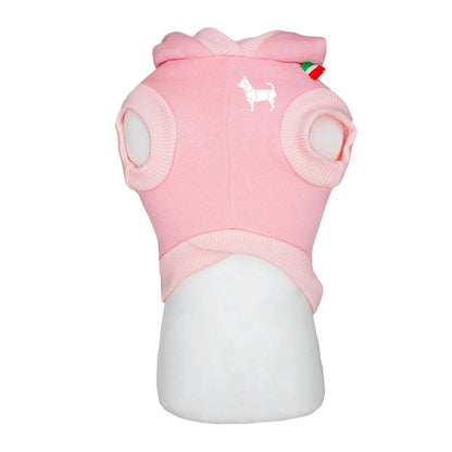 Felpa Rosa con cappuccio personalizzata