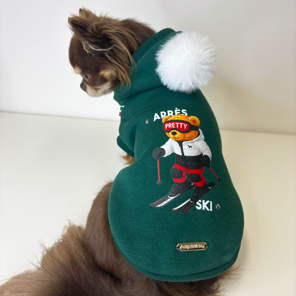 Felpa Verde Sciatore