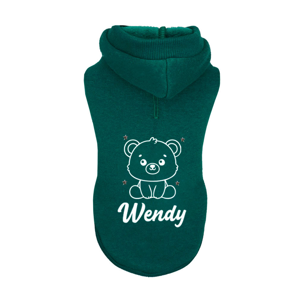 Felpa Verde con cappuccio personalizzata