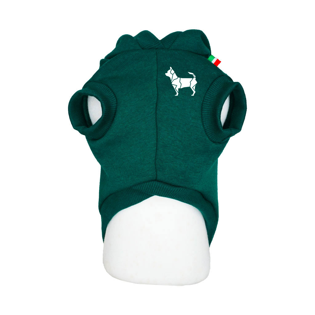 Felpa Verde con cappuccio personalizzata