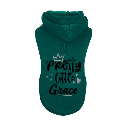 Felpa Verde con cappuccio personalizzata