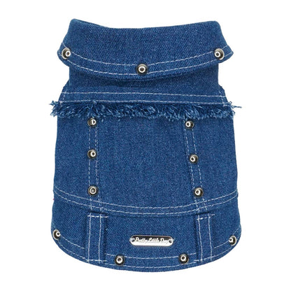 Giacca Denim con Borchie