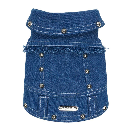 Giacca Denim con Borchie