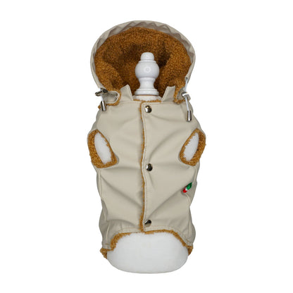 Impermeabile con Teddy Beige