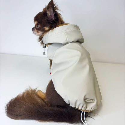Impermeabile con Teddy Beige