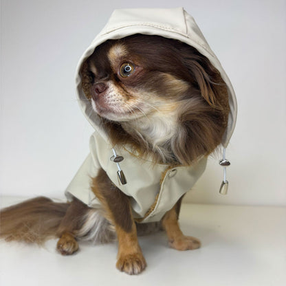 Impermeabile con Teddy Beige