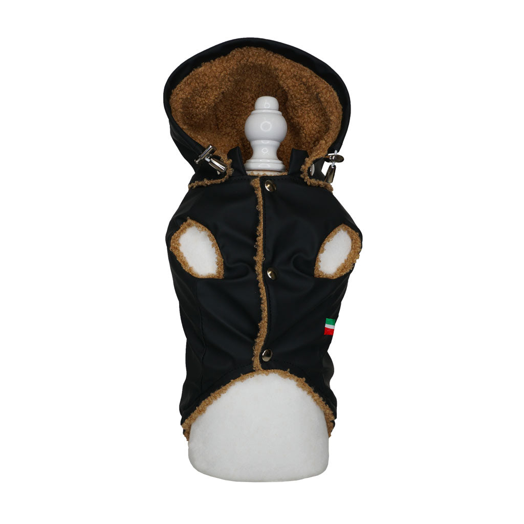 Impermeabile con Teddy Nero