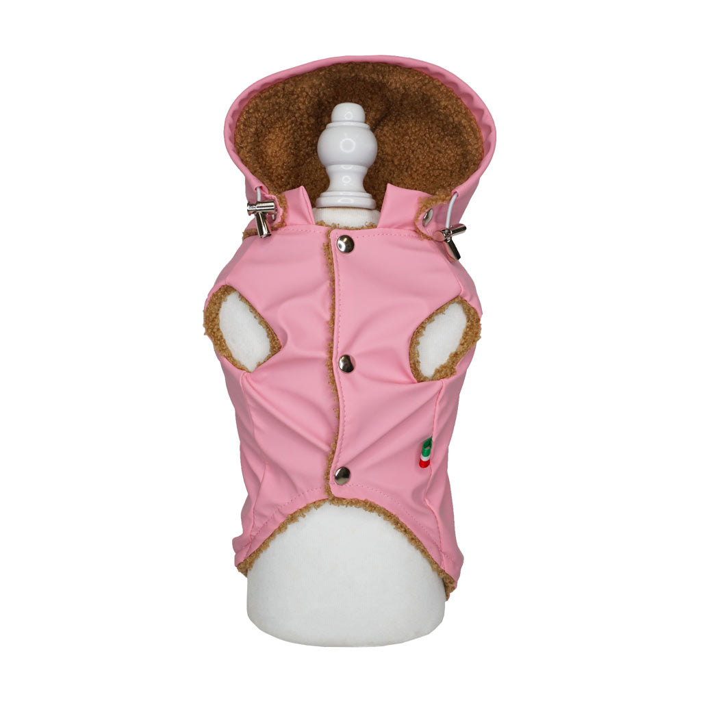 Impermeabile con Teddy Rosa