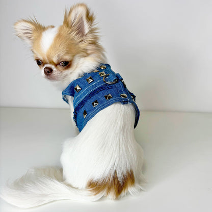 Pettorina Denim Borchie