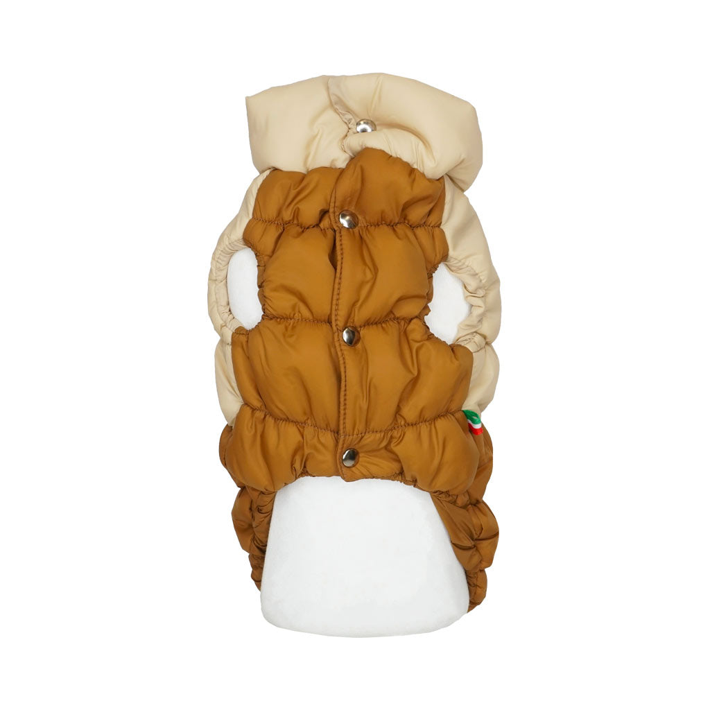 Piumino Elastico Bicolor Cammello