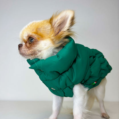 Piumino Elastico Verde