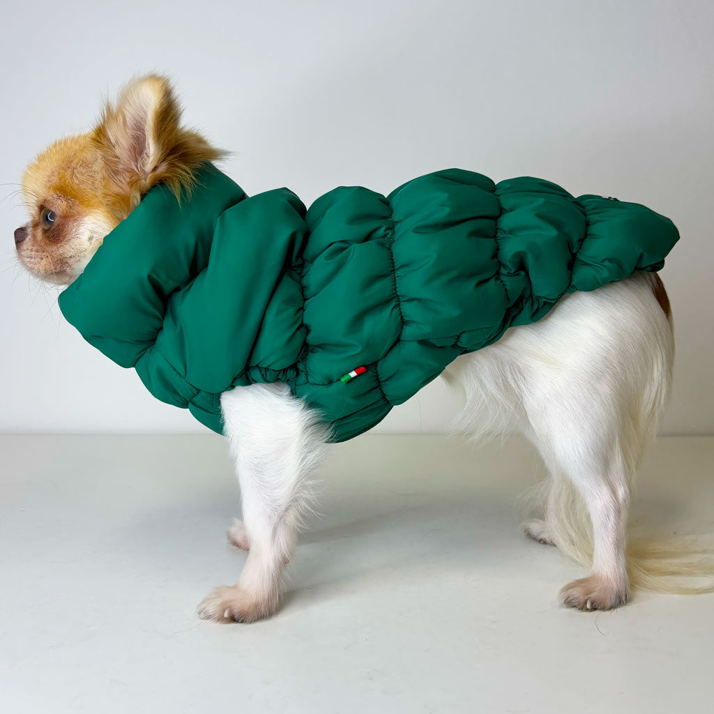 Piumino Elastico Verde