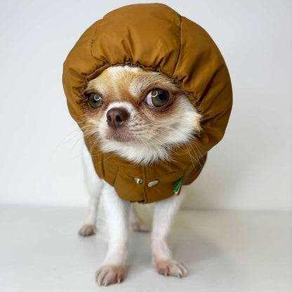 Piumino in Piuma Cammello