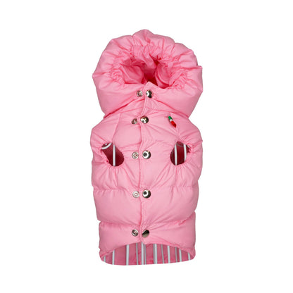 Piumino in Piuma Rosa