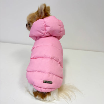 Piumino in Piuma Rosa