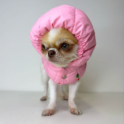 Piumino in Piuma Rosa